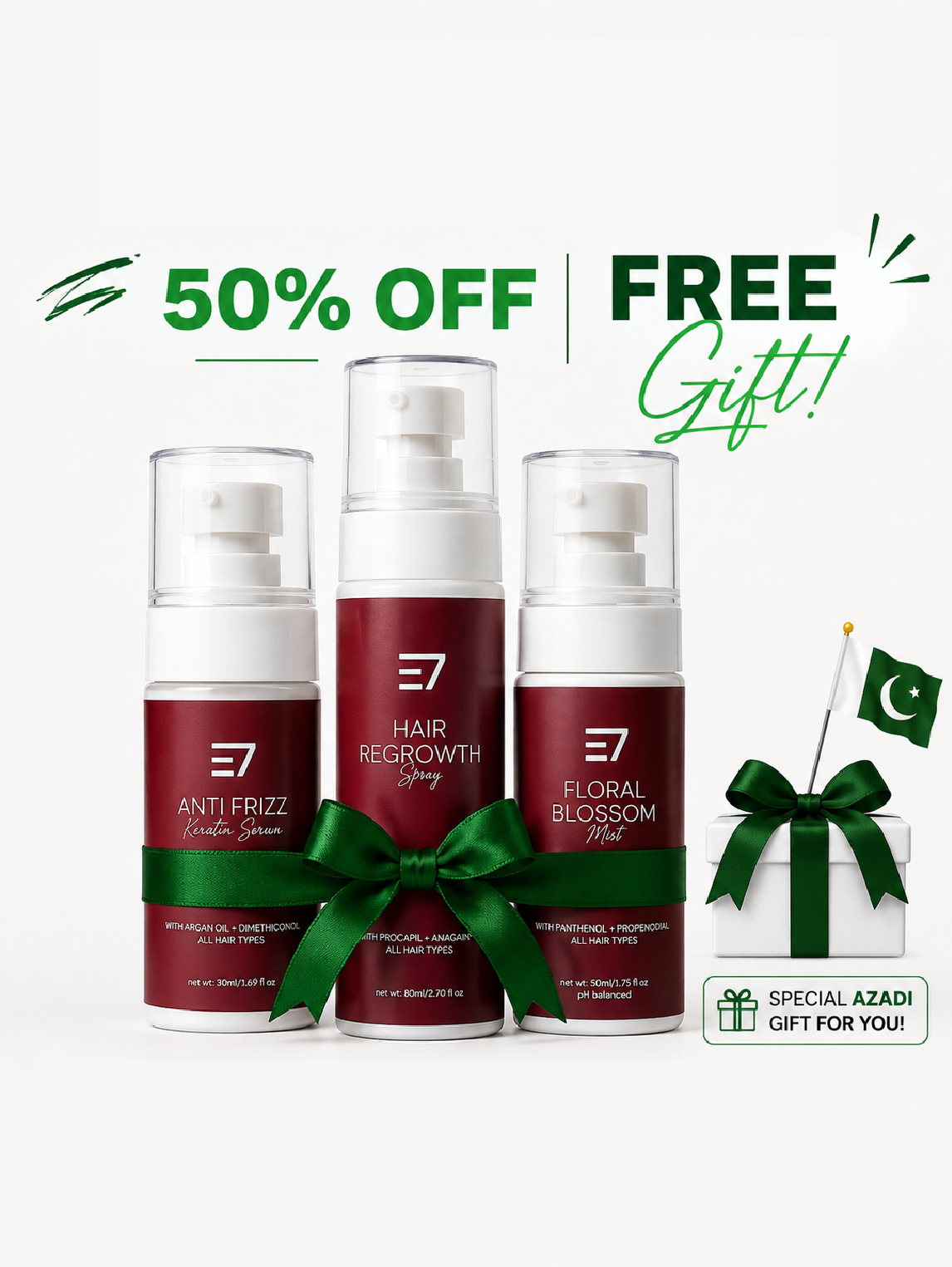 E7 Hair Care Set  Complete Hair Care Routine