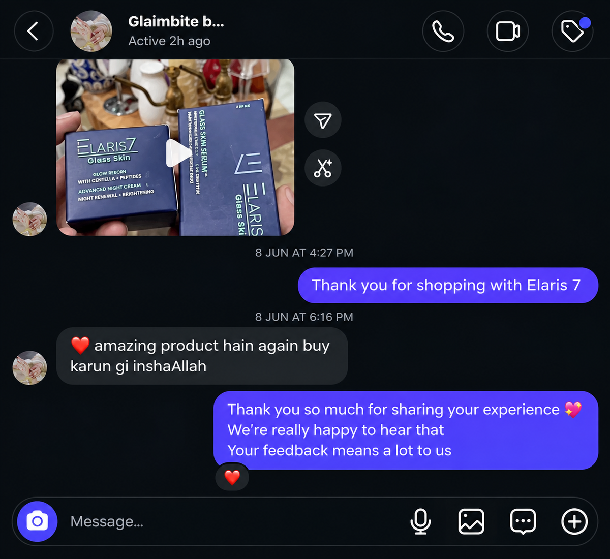 Elaris7 customer review