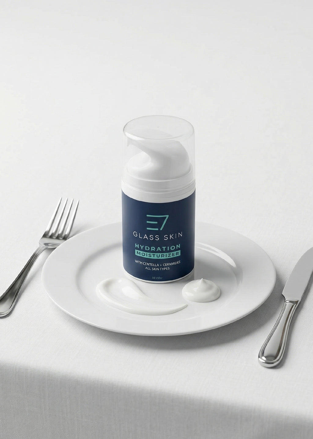 Elaris7 Centella Moisturizer jar
Centella Moisturizer Daily Dew for hydrated skin
Halal Korean moisturizer Elaris7