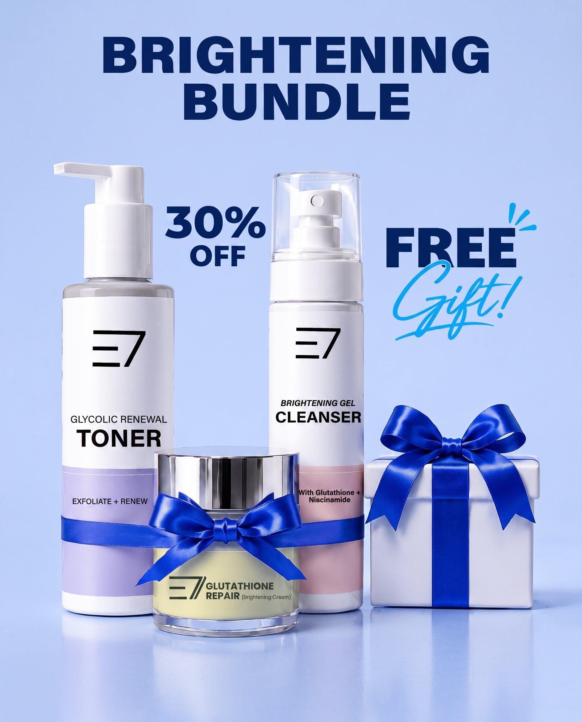Korean Brightening Bundle Glow & Even Tone Set | Elaris7