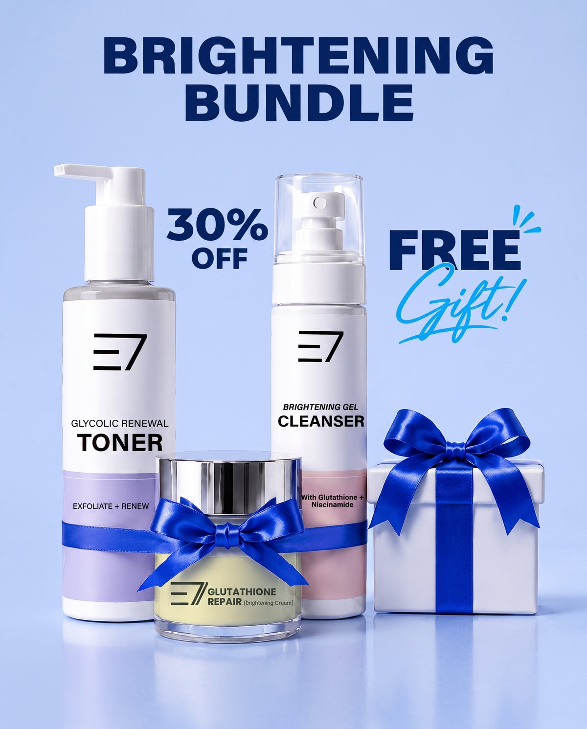 E7 Korean Brightening Bundle | Cleanse, Brighten & Glow