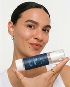 Halal Korean cleanser Elaris7 packaging
Applying oil cleanser to dry skin