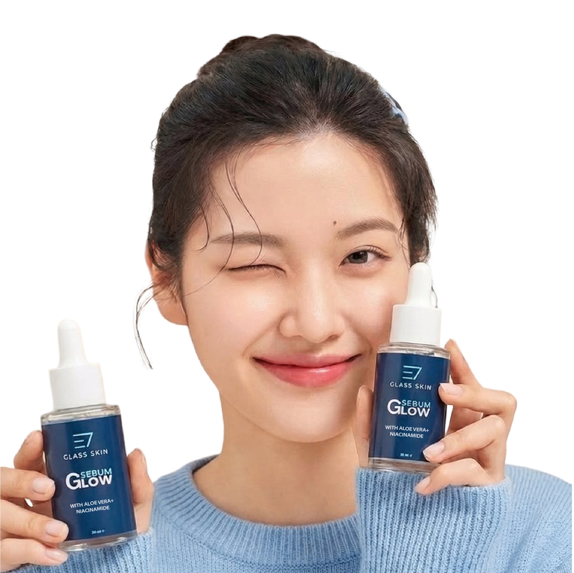 Niacinamide Vitamin C serum Elaris7
Applying Centella Serum to damp skin
